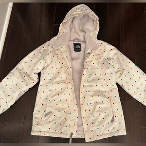 The North Face Girls Size Large Fleece Lined Waterproof Coat